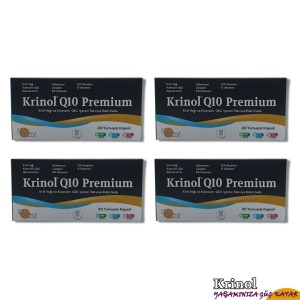 Krinol Q10 Premium - Krill Yağı ve Koenzim Q10 - 30 Kapsül - 4 Kutu